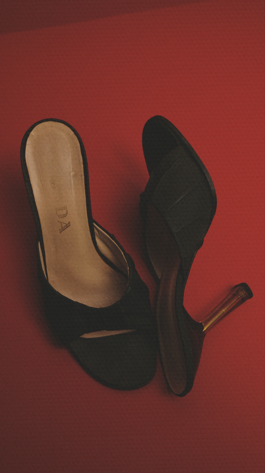 Prada S/S 1998 Lucite Heels EU 37