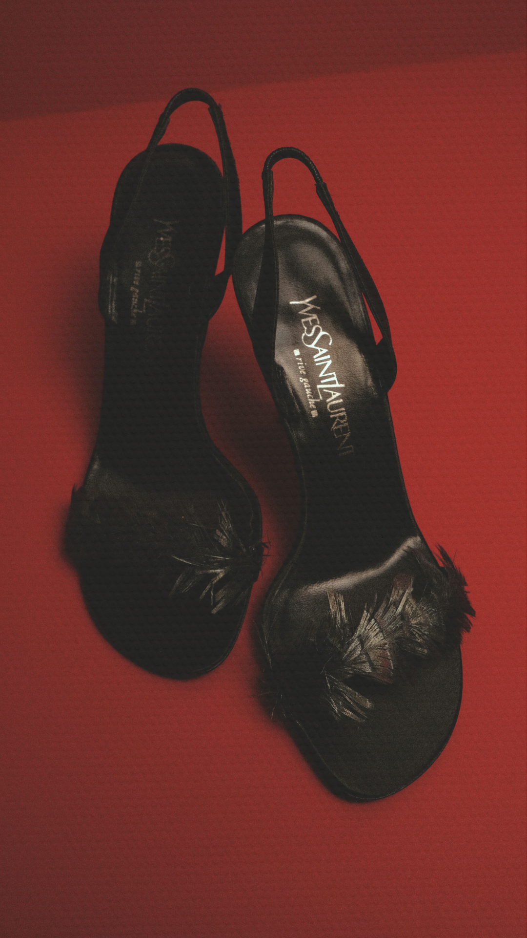 Yves Saint Laurent Feather Sling Backs EU 38