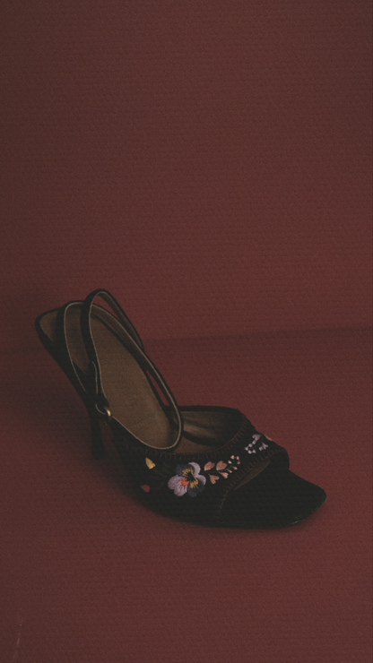 Miu Miu Embroidered Heels EU 37