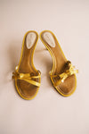 Louis Vuitton Yellow Bow Detail Mule EU 37