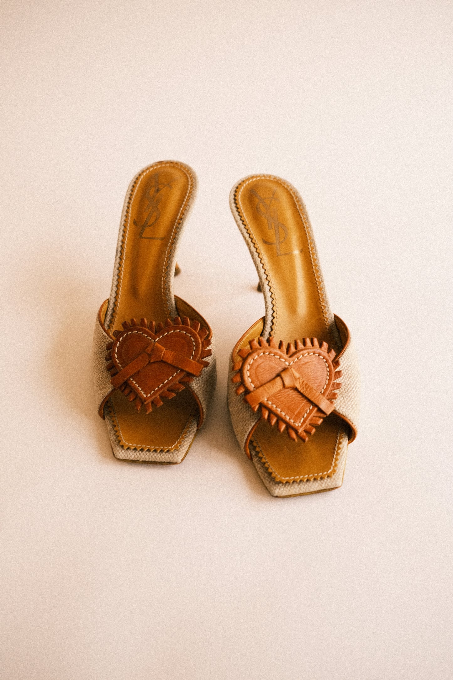 Yves Saint Laurent Heart Mules