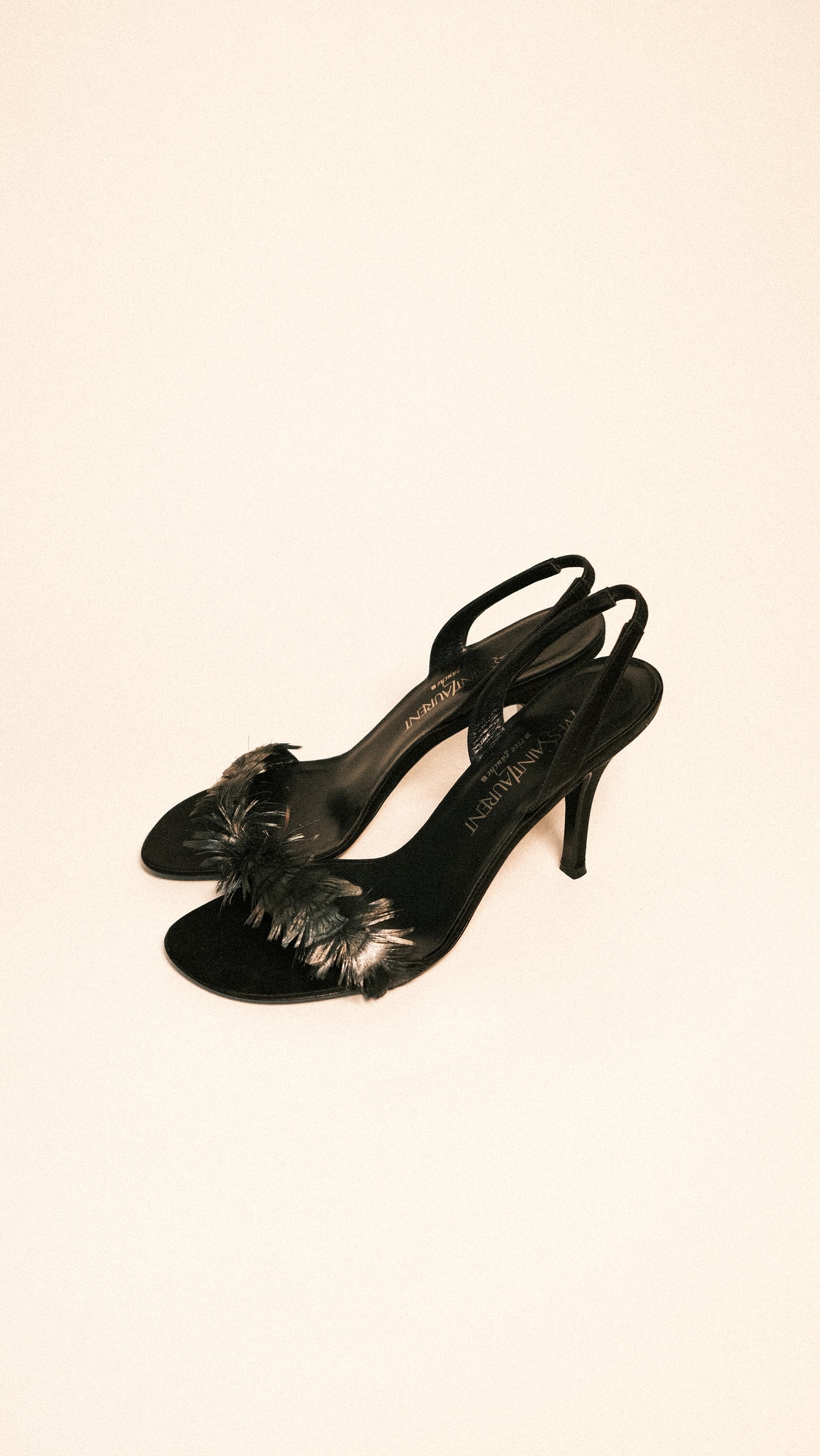 Yves Saint Laurent Feather Sling Backs EU 38